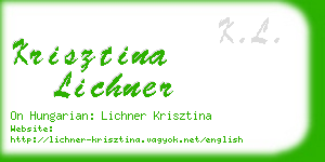 krisztina lichner business card